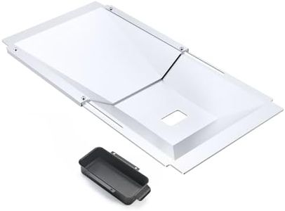 Uniflasy Universal Grease Tray with Catch Pan fits Nexgrill, Charbroil, Dynaglo, Kenmore, BHG, Grill Master, Backyard, Uniflame, Expert Gas Grill, Adjustable Drip Pan for 3/4/5 Burner Gas Grill