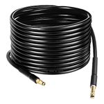 YORKING 15m Pressure Washer Hose High Pressure Hose for Karcher K Series Pressure Washer K2 K3 K4 K5 K7 Click Type Plug Quick Karcher Hose Connector