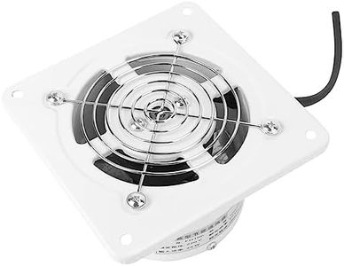 NULYLU Wall Mount Exhaust Fan Powerful Ventilation Fan for Bathroom and Toilet with 140M3/H Air Volume, Low Noise Operation, Metal Material, 7 Blades for Home and Kitchen Use