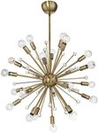 Savoy House Galea 24 Light Chandelier 7-6099-24-322, Sputnik Warm Brass