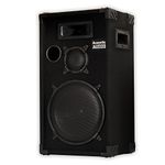 Acoustic Audio by Goldwood CR12 PA Karaoke DJ 12" Speaker 500W 3 Way, Black