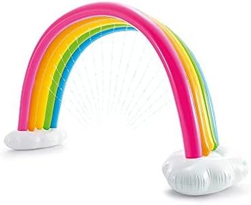 Intex 56597NP - Arcoíris Hinchable Gigante, pulverizador, 300x109x180 cm, aspersor Agua niños, Inflable Gigante, Juego Aire Libre, hinchables arcoíris