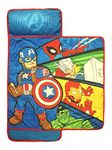 Marvel Super Heroes Kids/Toddler/Children's Nap Mat with Built in Pillow and Blanket Featuring Avengers - Captain America, Hulk, Iron Man, Thor and Spiderman