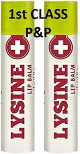 P.R. Lysine Lip Balm Saver Pack – 2 Tubes, Soothing & Moisturizing, 0.15oz