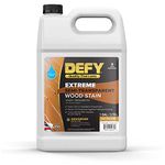 DEFY Extreme Semi-Transparent Outdoor Wood Stain and Sealer in One, Natural Pine, 1 Gallon - Fence Stain, Deck Stain and Sealer for All Wood Types