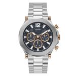 GUESS Men Analog Quartz Watch with Stainless Steel Strap GW0539G1