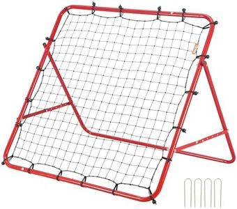 VEVOR Soccer Rebounder Rebound Net, Kick-Back 100x100 cm, Portable Football Training Gifts, Fully Adjustable Angles Goal Net, Aids & Equipment for Kids Teens & All Ages, Easy Set Up & Perfect Storage