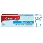 Canesten Athlete’s Foot 1% w/w Cream | Effective Athlete’s Foot Treatment | Soothes Itching | Destroys Athlete’s Foot Fungi | Antifungal Cream | Big pack |30 g (Pack of 1)