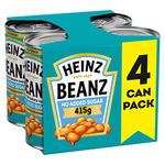 Heinz No Added Sugar Beanz in a Rich Tomato Sauce, 415 g (Pack of 4)