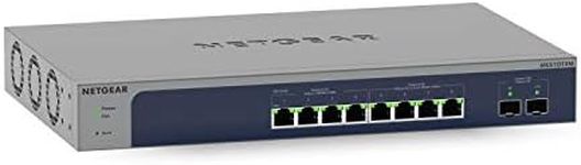 NETGEAR 10-Port Multi-Gigabit/10G Ethernet Smart Switch with 8 x Multi-Gig Ports 2 x 10G SFP+ and ProSAFE