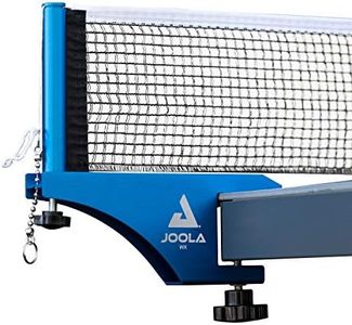 JOOLA Professional Grade WX Aluminum Indoor & Outdoor Table Tennis Net and Post Set - Quick Setup - 72in Regulation Ping Pong Net - Reinforced Cotton Blend Net w/Adjustable Tensioning System