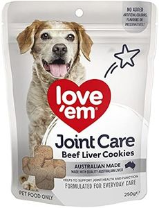 Love Em Beef Joint Care Cookie Dog Treats, 250 g (Pack of 5)