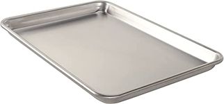 Nordic Ware Naturals Jelly Roll Pan, Rustproof Aluminium Sheet, Premium Bakeware for Baked Veggies, Muffins, Cookies and More, Made in the USA, Silver