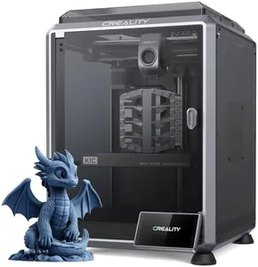 [2024 New] Creality K1C 3D Printer Up to 600mm/s Fast Speed, Reliable Carbon Fiber Printing, Anti-Vibration Design, Auto Calibration for Leveling, Pre-Assembled & Smart OS 3D High Speed Printer
