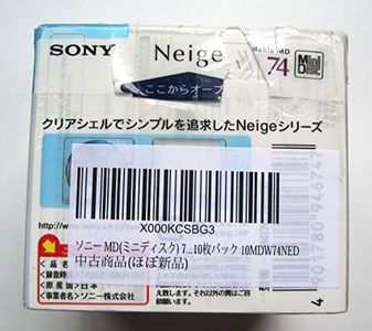 Sony Neige Series MiniDisk 74 Min 10 Pack Recordable MD