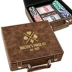 Leatherette Personalized Poker Set 