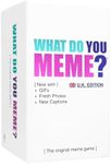 WHAT DO YOU MEME? Core Game (New UK Edition) Now Including GIF's by Relatable, The Essential Adult Party Game for Meme Lovers Now with Refreshed Content, Great for Adult Games for Game Night, 17+