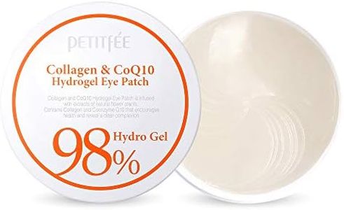 [PETITFEE] Collagen & Co Q10 Hydrogel Eye Patch 60 pcs(30 pairs) / wrinkles,moisture/Korean Cosmetics