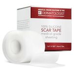 Silicone Scar Sheets, Advanced Medical Silicone Scar Tape(1.6"x 60"Roll-1.5M), Professional Grade Scar Removal Strip for Surgery, Tummy, Mouth, Face, C Section, Burn, Keloid, Acne Scars etc (Clear Silicone Scar Sheets)