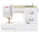 The Janome 725 sewing machine Features: 25 Stitches - Lightweight Cast Aluminum Body - All Mechanical/No Computerization - Easy-to-Use - Easy-to-thread Drop-in bobbin. Free Hard Cover