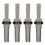 Rock Splitting Wedges, Heavy Stone Wedges, Iron Chisel and Rock Separation Tools. These Wedge and Feathers Tools Would Work on Our Massive Limestone and Granite(4Pcs)