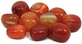 Carnelian Tumble Stone (Brazilian) (20-25mm) - Pack of 5