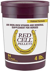 Farnam Horse Health Red Cell Pellets, Vitamin-Iron-Mineral Supplement for Horses, Helps Fill Important Nutritional Gaps in Horse's Diet, 4 lbs., 64-Day Supply