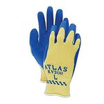 Showa Best KV-300-XL SHOWA Best Atlas KV300 Kevlar Glove with Latex Palm Coating, Blue, XL (Pack of 12)