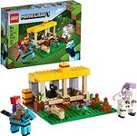 JAIMAN TOYS Lego Minecraft The Horse Stable 21171 Building Kit; Fun Minecraft Farm Toy for Kids, Featuring a Skeleton Horseman (Multicolour) 241 Pieces