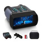 Night Vision Binocular for Adults & Kids - 4.5''Screen Infrared Night Vision Goggles Camera with Case, 4K Video & 36MP Photos, 8X Digital Zoom, 7-Level Infrared, 4500mAh Battery for Camping,Security