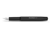 Kaweco ORIGINAL Fountain Pen 060 Black Chrome I Premium Aluminium Fountain Pen for Ink Cartridges I Exclusive Fountain Pen 13 cm I Nib: M (Medium)