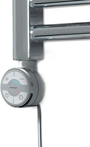 terma MOA Chrome Thermostatic Electric Element for Heated Towel Rail Radiator, Standard and Dual Fuel, ALL WATTS (Only Electric Element, 600W)