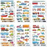 12 Sheet/186pcs Cars and Trucks Sti