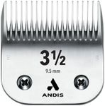 Andis CeramicEdge Carbon-Infused Steel Pet Clipper Blade, Size-3-1/2, 3/8-Inch Cut Length (63040)