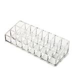 Okayji 24 Compartment Luxurius Clear Acrylic Makeup Organiser Lipstick Holder Case