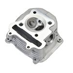 WOOSTAR 57.4mm Big Bore Cylinder Head 65mm Valves Replacement for GY6 4 Stroke 125cc 150cc 157QMJ 152QMI Engine Chinese ATV 4 Wheeler Quad Buggy Go Kart