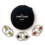 PILPOC Fidget Flippy Chain Key Ring Fidget Toy (3 Piece Set), Perfect for ADHD, Anxiety, Stress, Autism, with Exclusive Protective Case