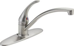 Delta Faucet B1310LF-SS Foundations Core-B Single Handle Kitchen Faucet, Stainless