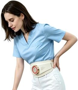 Divmceknyy Abdominal Vibration Belt for Home Routine White | Abdominal Vibration Belt for Home Routine