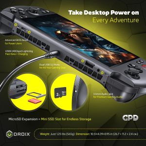 GPD WIN 4 2025 Handheld Gaming PC – Ryzen 7, 32GB RAM, 4TB SSD