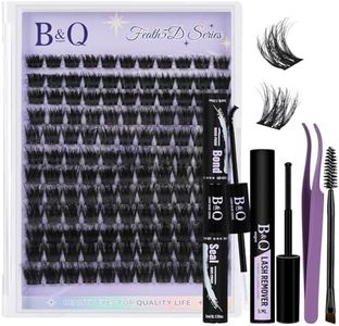 B&Q Fluffy Lash Clusters Kit 5D06 Volume Eyelash Clusters Sensitive Eyes