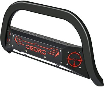 oEdRo Paintable Bull Bar Fits 2016-2023 Toyota Tacoma, Truck Brush Guard, Front Bumper Push Bar w/Grille Skid Plate Light Mount