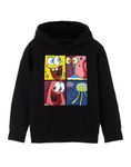 SPONGEBOB SQUAREPANTS Pop Art Kids Black Hoodie | Add a Splash of Color to Your Child's Wardrobe with SpongeBob, Patrick, and Gary the Snail