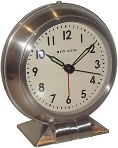 Westclox 90010 Big Ben Classic Alarm Clock (90010A), Silver