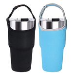 HomDSim 2 Pack Tumbler Carrier Holder, Neoprene Tumbler Sleeve, Water Bottle Carrier Pouch Fit for YETI Rambler Ozark Trail Rtic and More