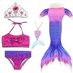 Swimmable Mermaid Tail Bikini 5PCS 