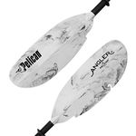 Pelican Sport - Poseidon Angler Kayak Paddle - Granite - 250cm (98.5 In.) - Anti-Slip Coating Aluminum Shaft & Fiberglass Reinforced Polypropylene Blades - 0/65 Blade Angle - PS1977-00