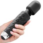 CRUCIAL Mini Professional Massager Personal Body Massager Electric Handheld Massager for Female with 20 Vibration Speeds USB Rechargeable, Waterproof, Medical Grade Silicone for Men and Women