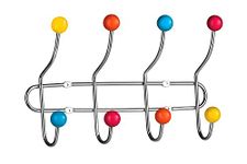 Premier Housewares 0509645 8 Hook Wall Hanger - Multi-Coloured