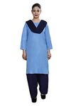 FABUNIFORMS Housekeeping Salwar Suit Uniform for Women - 44 (Sky Blue)